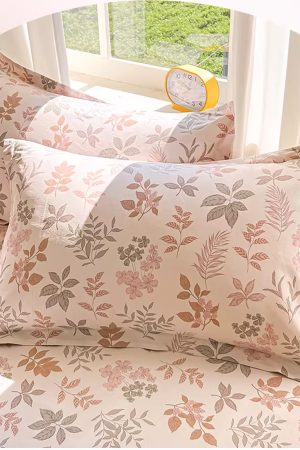 Lifekiss-Pillowcases,Flower Pillow Cases Set of 2, 20x26, Soft Breathable, Non Shrinking, Microfiber.